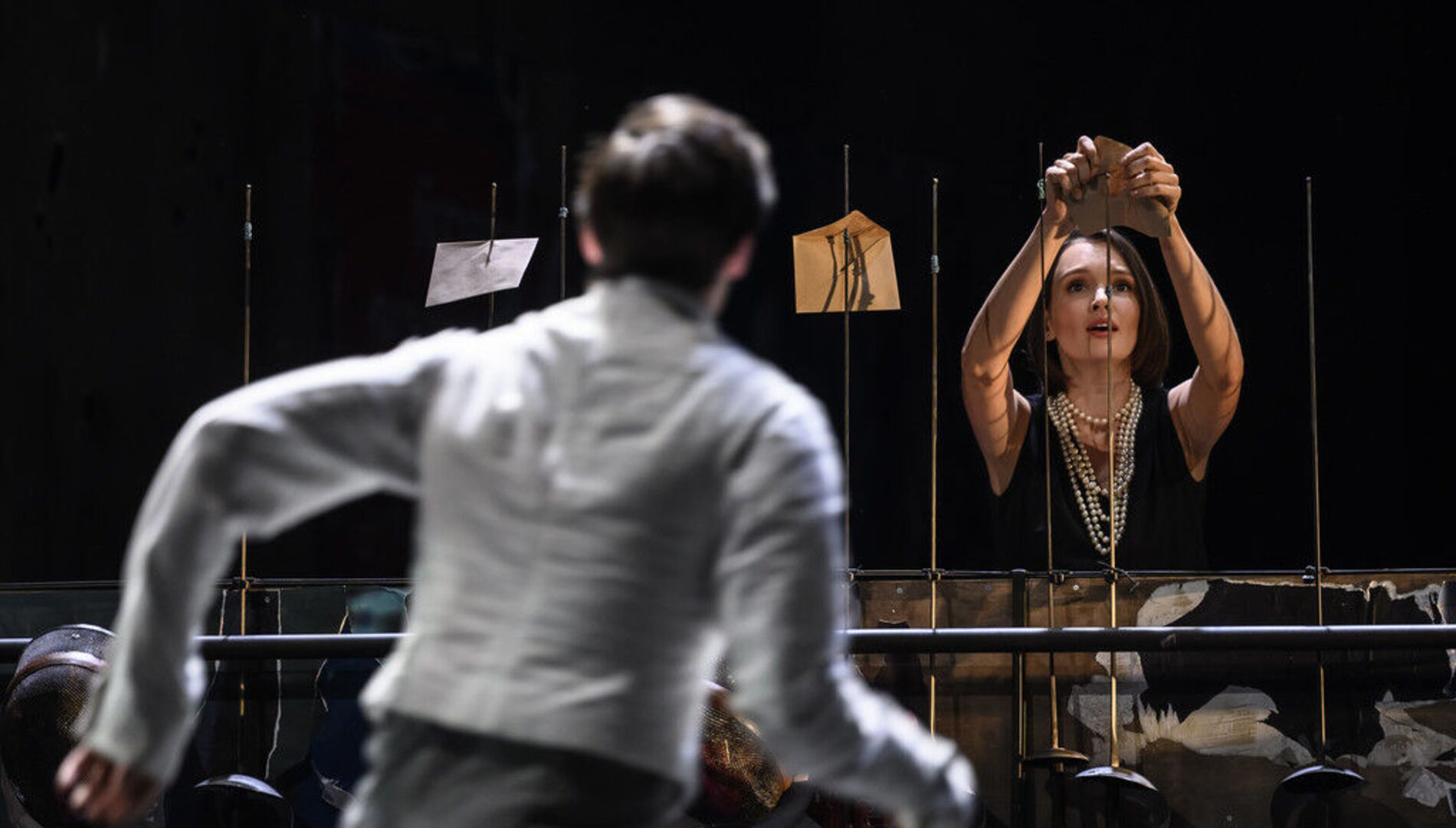 «Золотая Маска» в кино.
Юрий Чурсин, Паулина Андреева
и Игорь Золотовицкий в пьесе
Э. Ростана «Сирано де Бержерак»