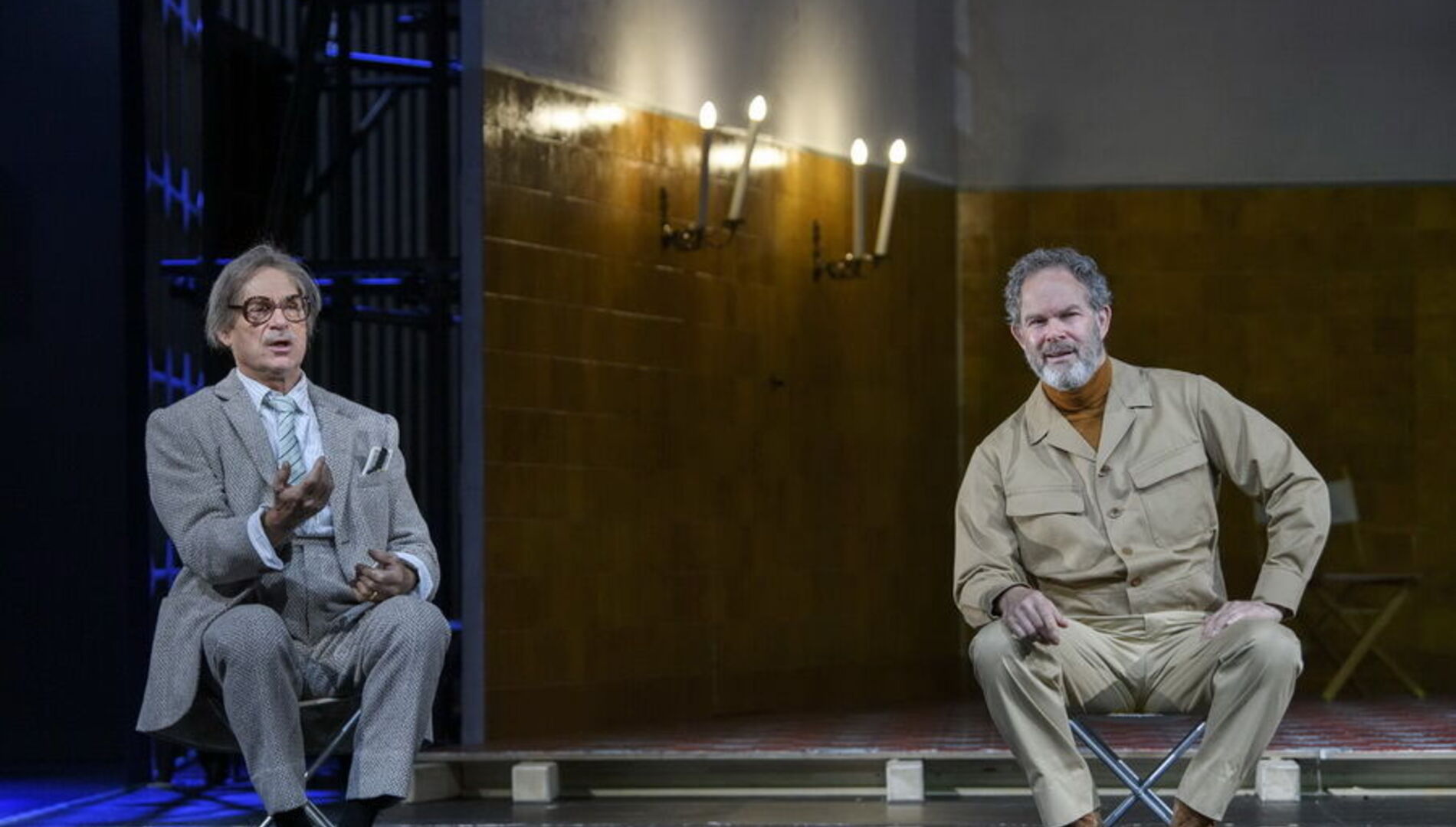 Джеральд Финли, Богдан Волков, Елена Стихина  в опере Дж. Верди «Фальстаф». Зальцбургский фестиваль