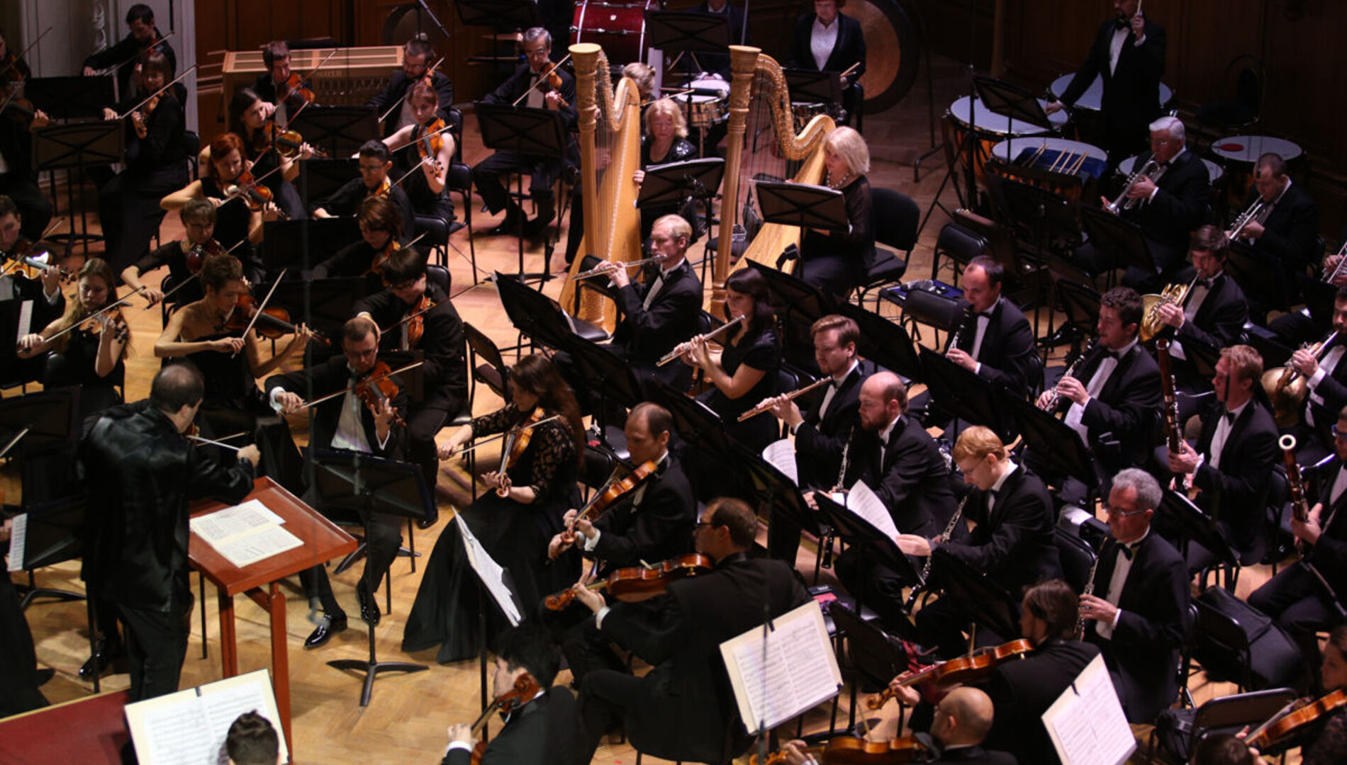 Московский государственный
академический симфонический
оркестр под управлением Павла Когана,
Владимир Понькин,
 Даниил Коган