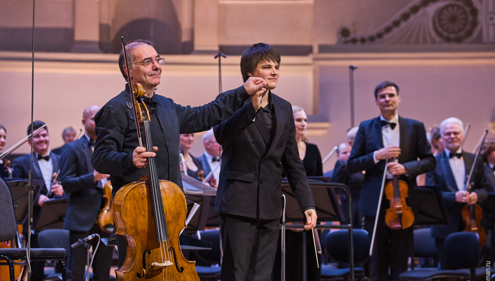 {{ formatter | Александр Рудин, Фёдор Безносиков, Российский национальный оркестр || htmlspecial }}